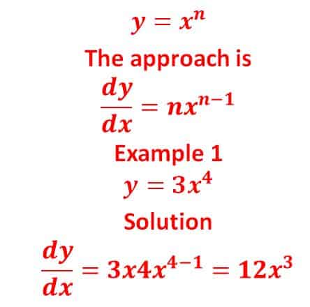 example on differentiation